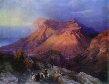 Ivan Aivazovsky Mountain Village Gunib in Daghestan. oil painting image